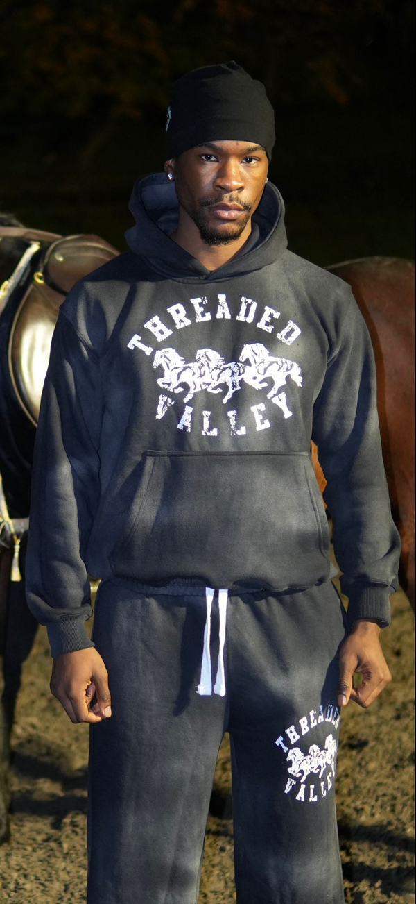 ACID WASH HOODIE - grey